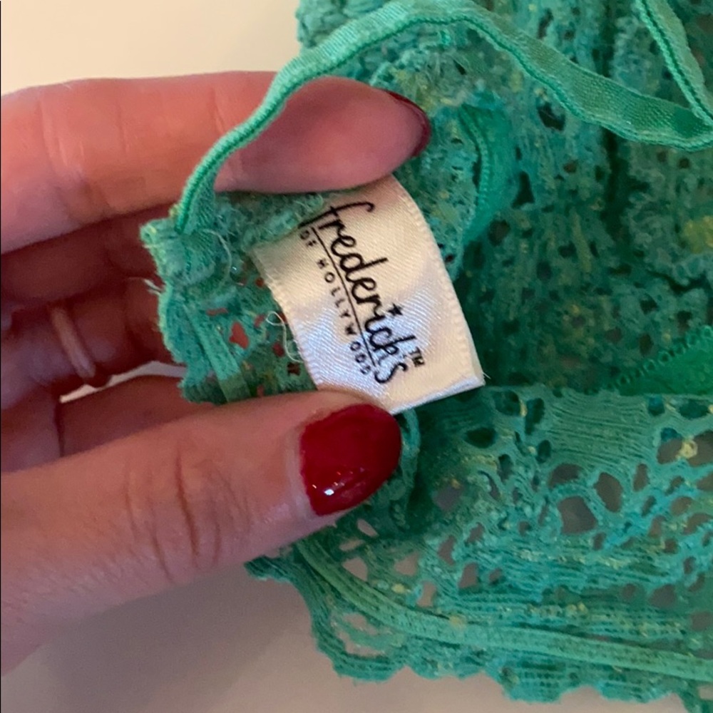 Final Call ✨Fredericks of Hollywood green bralette size small - Picture 6 of 8